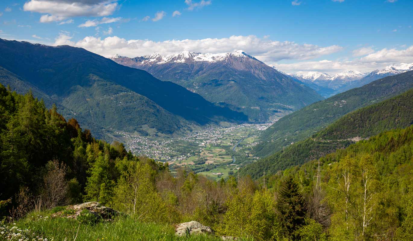 Media Valtellina dalla Val Caronella