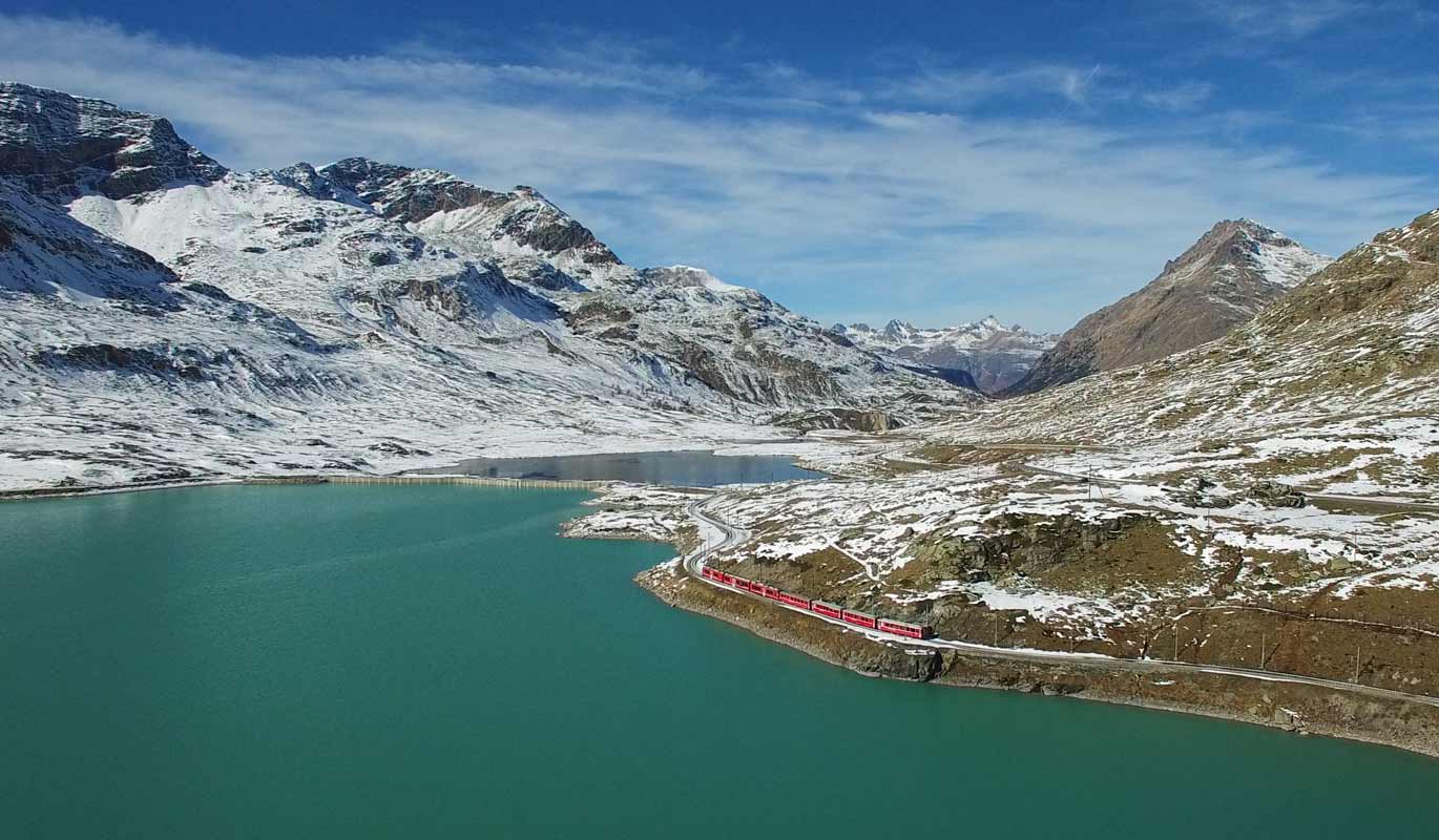 Trenino Rosso al Passo del Bernina