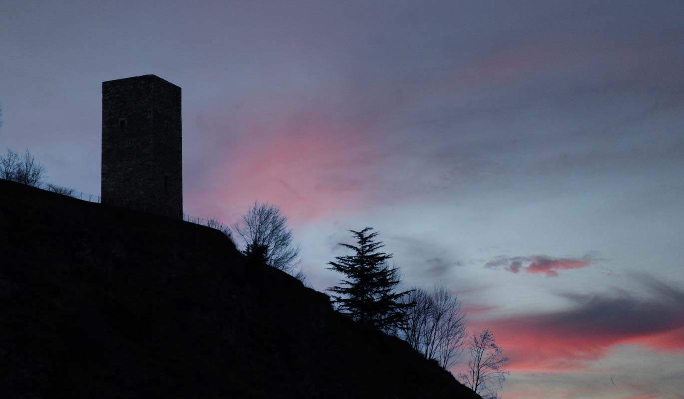 Torre  de li Beli Miri al tramonto