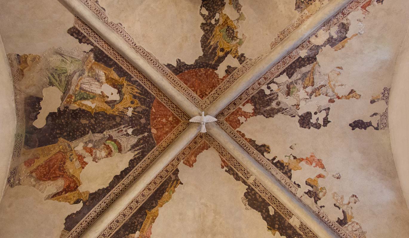 Teglio Sant'Eufemia dettaglio abside affrescato